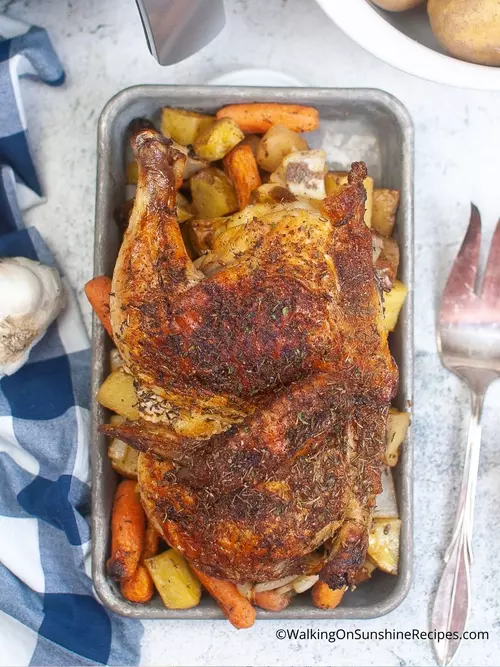 Air Fryer Chicken With Potatoes And Carrots Air Fryer Chicken With Potatoes And Carrots