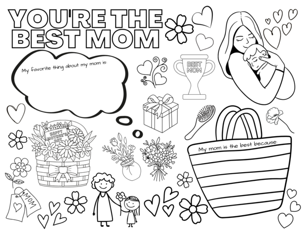 Free Printable Mothers Day Activities Placemats Free Printable Mother's Day Activities Placemats