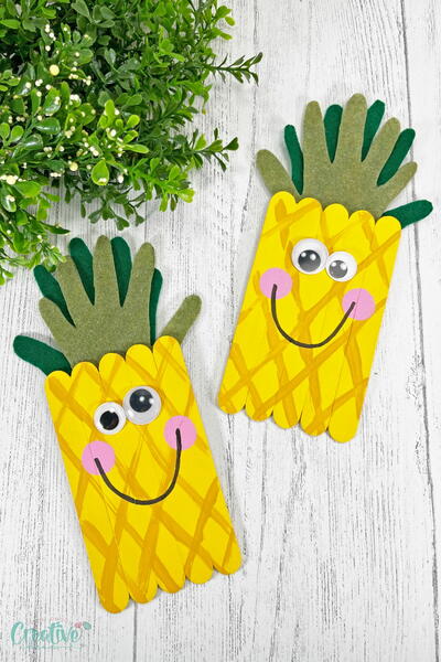 Craft Sticks Pineapple Craft Sticks Pineapple