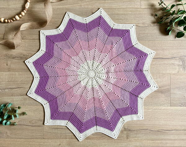 Crochet Star Blanket Pattern 12 Point Star Blanket Crochet Star Blanket Pattern: 12 Point Star Blanket