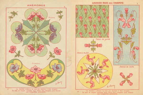 Free Art Nouveau Florals Free Art Nouveau Florals