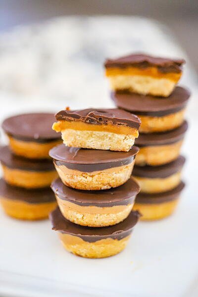 Healthy Twix Peanut Butter Cookie Cups Healthy Twix Peanut Butter Cookie Cups