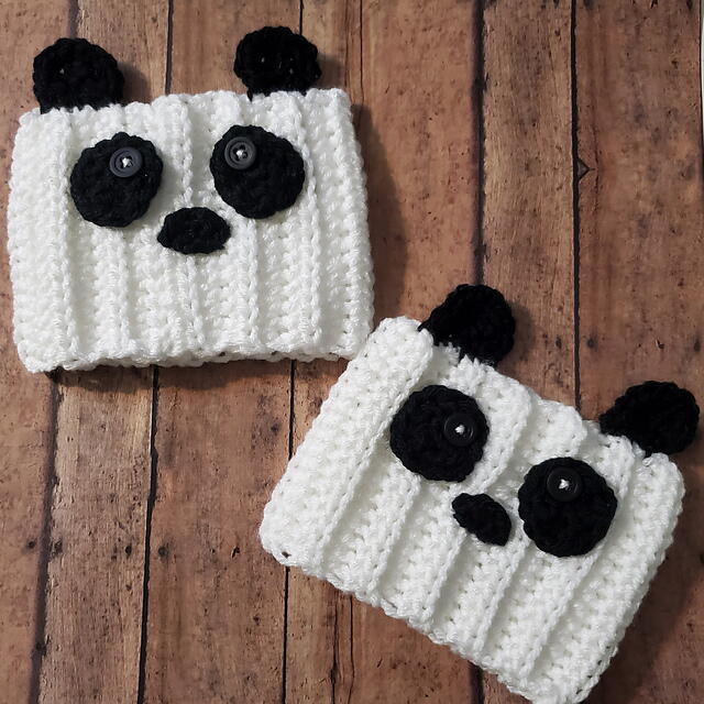 Peek A Boo Panda Boot Cuffs Peek A Boo Panda Boot Cuffs