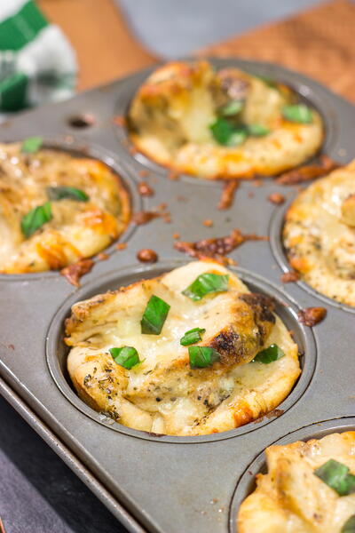 Chicken Alfredo Pizza Bowls Chicken Alfredo Pizza Bowls