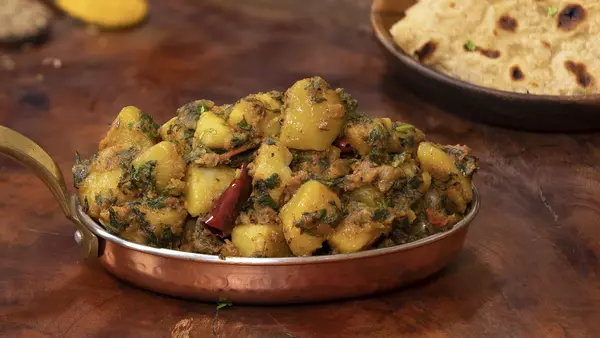 Aloo Palak Sabzi Aloo Palak Sabzi