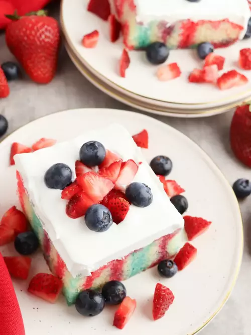 Patriotic Poke Cake Patriotic Poke Cake