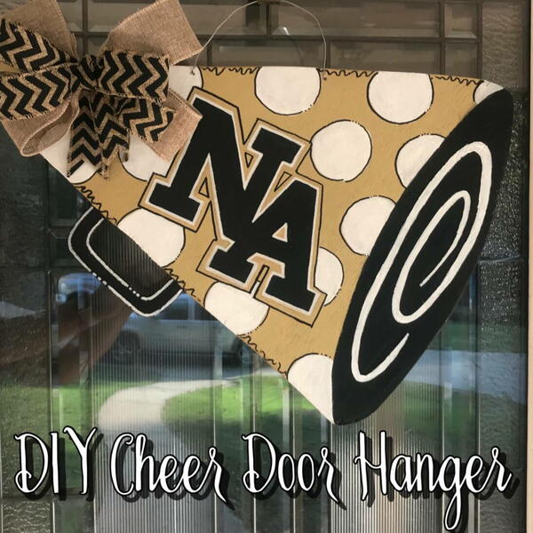 Diy Cheer Door Hanger Diy Cheer Door Hanger