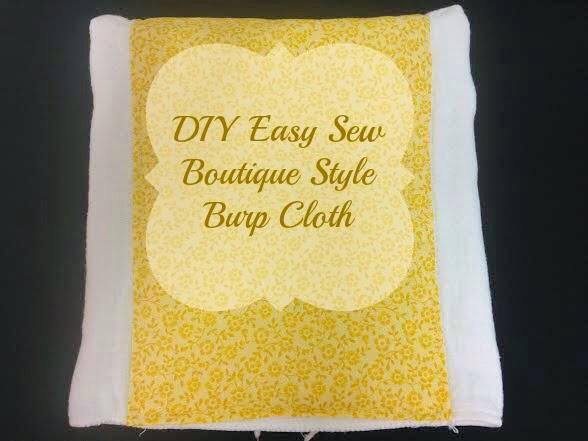 Diy Easy Sew Boutique Style Burp Cloth Diy Easy Sew Boutique Style Burp Cloth