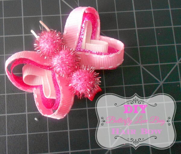 Diy Butterfly Love Bug Hair Bow Tutorial Diy Butterfly Love Bug Hair Bow Tutorial