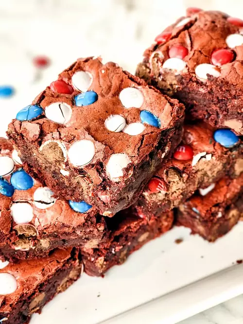 Patriotic Homemade Brownies Patriotic Homemade Brownies