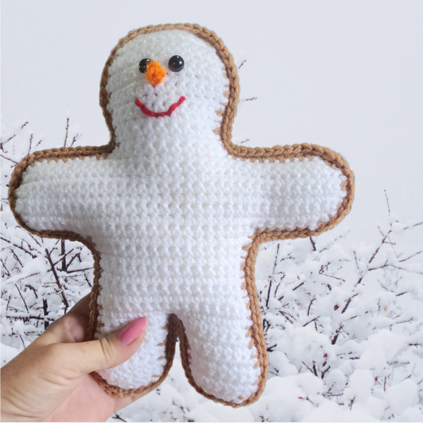 Gingerbread Snowman Cuddler Gingerbread Snowman Cuddler