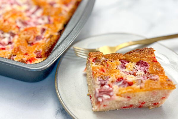 Rhubarb Custard Cake Rhubarb Custard Cake