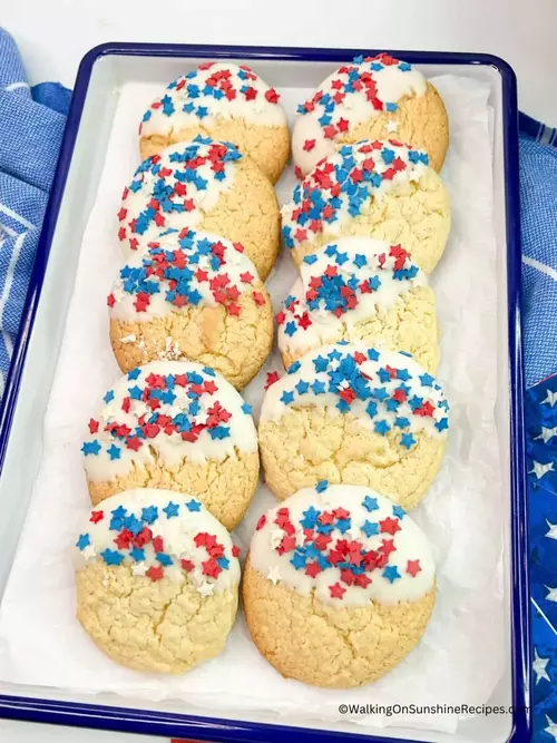 4th Of July Cake Mix Cookies 4th Of July Cake Mix Cookies