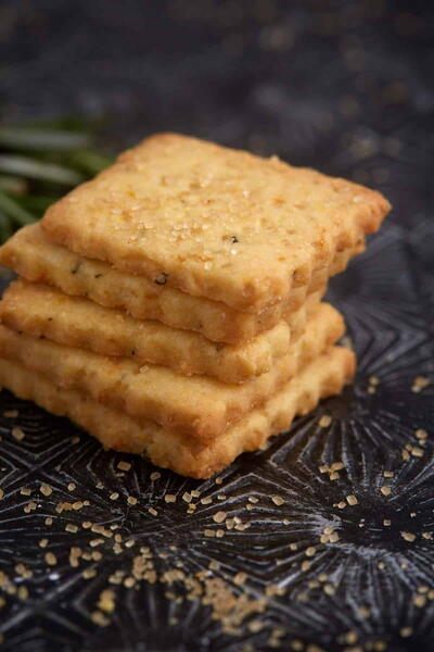 Buttery Orange Rosemary Shortbread Cookies Buttery Orange Rosemary Shortbread Cookies