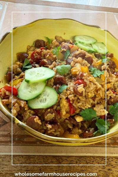 Fried Rice With Chinese Sausage Restaurant Recipe Fried Rice With Chinese Sausage Restaurant Recipe