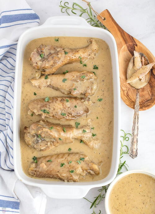 Smothered Slow Cooker Turkey Wings Smothered Slow Cooker Turkey Wings