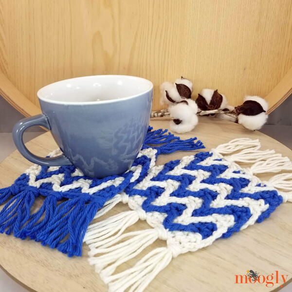 Chevron Stripe Mug Rugs Chevron Stripe Mug Rugs