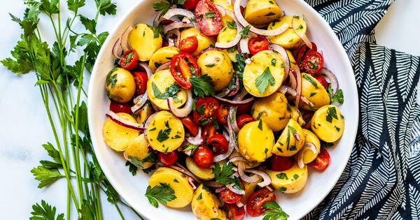 Zesty Italian Potato Salad With Tomatoes Zesty Italian Potato Salad With Tomatoes