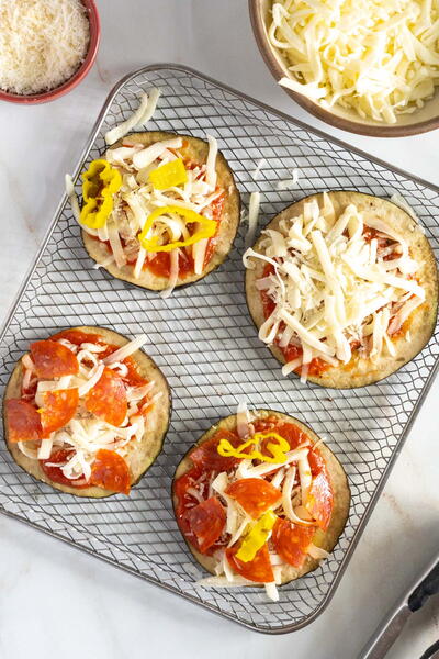 Air Fryer Eggplant Pizza Air Fryer Eggplant Pizza