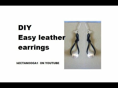 Leather Dangle Earrings Leather Dangle Earrings