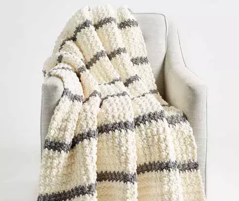 Bernat Pin Stripe Crochet Blanket A Cozy Modern Free Pattern Bernat Pin Stripe Crochet Blanket: A Cozy & Modern Free Pattern