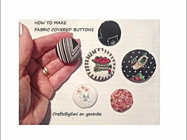 Diy Fabric Buttons Diy Fabric Buttons
