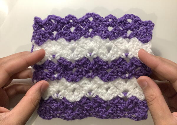 Crochet Stacked Shell Stitch Crochet Stacked Shell Stitch