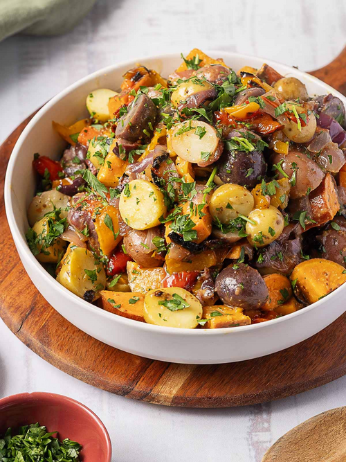 Rainbow Potato Salad With Honey Mustard Rainbow Potato Salad With Honey Mustard
