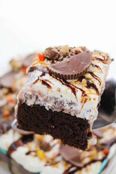 Reese Peanut Butter Cup Poke Cake Reese Peanut Butter Cup Poke Cake