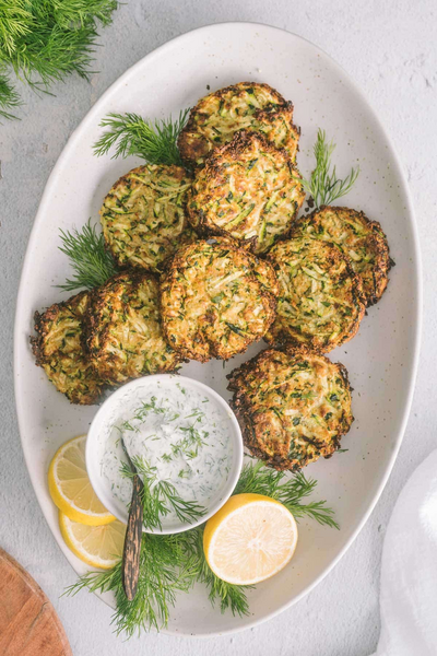 Crispy Air Fryer Zucchini Fritters Crispy Air Fryer Zucchini Fritters
