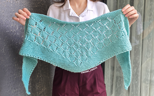 Aqua Drift Shawlette Aqua Drift Shawlette