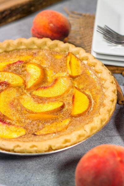 Peaches And Cream Pie Peaches And Cream Pie