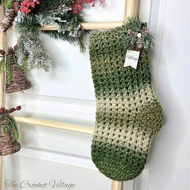 Evergreen Christmas Stocking Evergreen Christmas Stocking