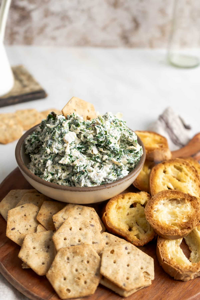 Cold Spinach Artichoke Dip no Mayo Cold Spinach Artichoke Dip (no Mayo)