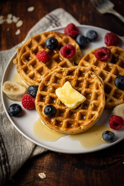 Oat Flour Waffles Oat Flour Waffles