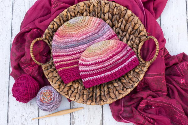 Cherry Striped Beanie - 4 Sizes Cherry Striped Beanie - 4 Sizes