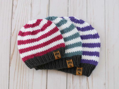 Easy Worsted Weight Striped Hat Knitting Pattern Easy Worsted Weight Striped Hat Knitting Pattern
