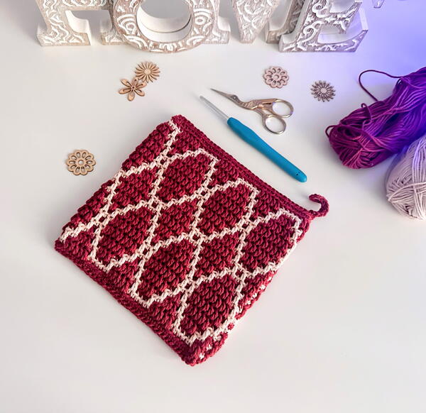 Trellis Mosaic Potholder Trellis Mosaic Potholder