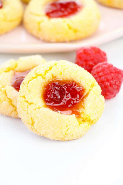 Raspberry Lemon Thumbprint Cookies Raspberry Lemon Thumbprint Cookies