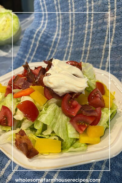 Easy Blt Salad Recipe With Creamy Dressing Easy Blt Salad Recipe With Creamy Dressing