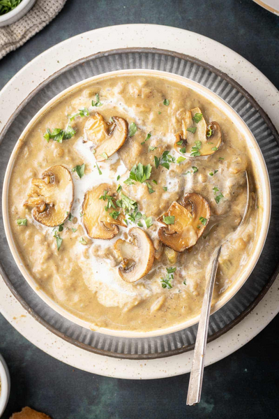 Creamy Mushroom Lentil Soup Creamy Mushroom Lentil Soup