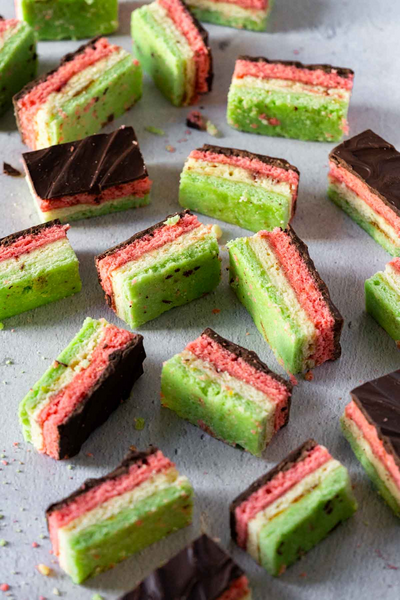 Gluten-free Rainbow Cookies Gluten-free Rainbow Cookies