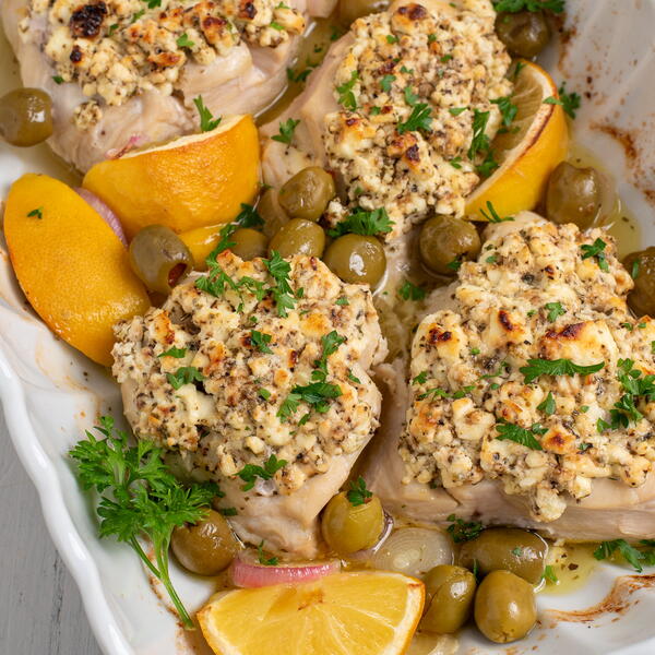 Baked Chicken With Feta And Olives Baked Chicken With Feta And Olives