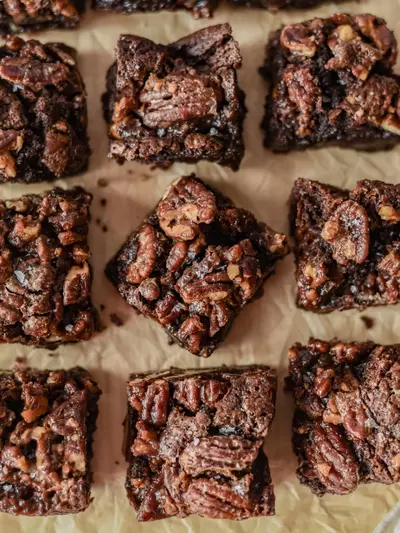 Fudgy Pecan Pie Brownies
