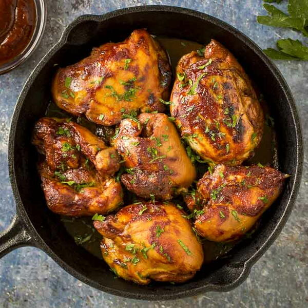 Slow Cooker Bbq Chicken Thighs With Homemade Sauce Slow Cooker Bbq Chicken Thighs With Homemade Sauce