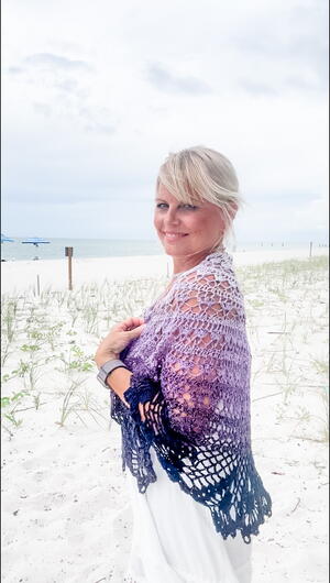 Moonstone Tide Crochet Shawl Pattern Moonstone Tide Crochet Shawl Pattern