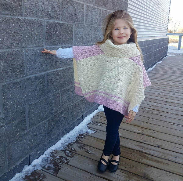 Emelyn Girls Crochet Poncho Emelyn Girls Crochet Poncho