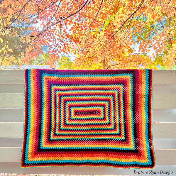 Autumn Sunset Afghan Autumn Sunset Afghan