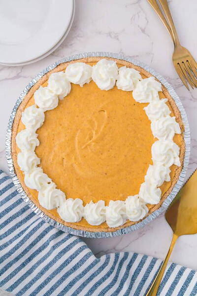 Pumpkin Marshmallow Pie no Bake Pumpkin Marshmallow Pie (no Bake!)