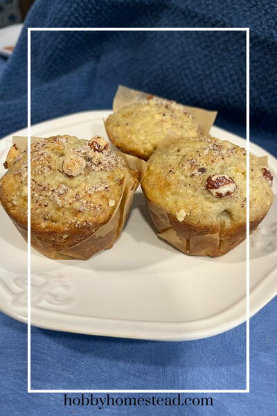 Moist Banana Nut Muffins Made With Sour Cream Moist Banana Nut Muffins Made With Sour Cream
